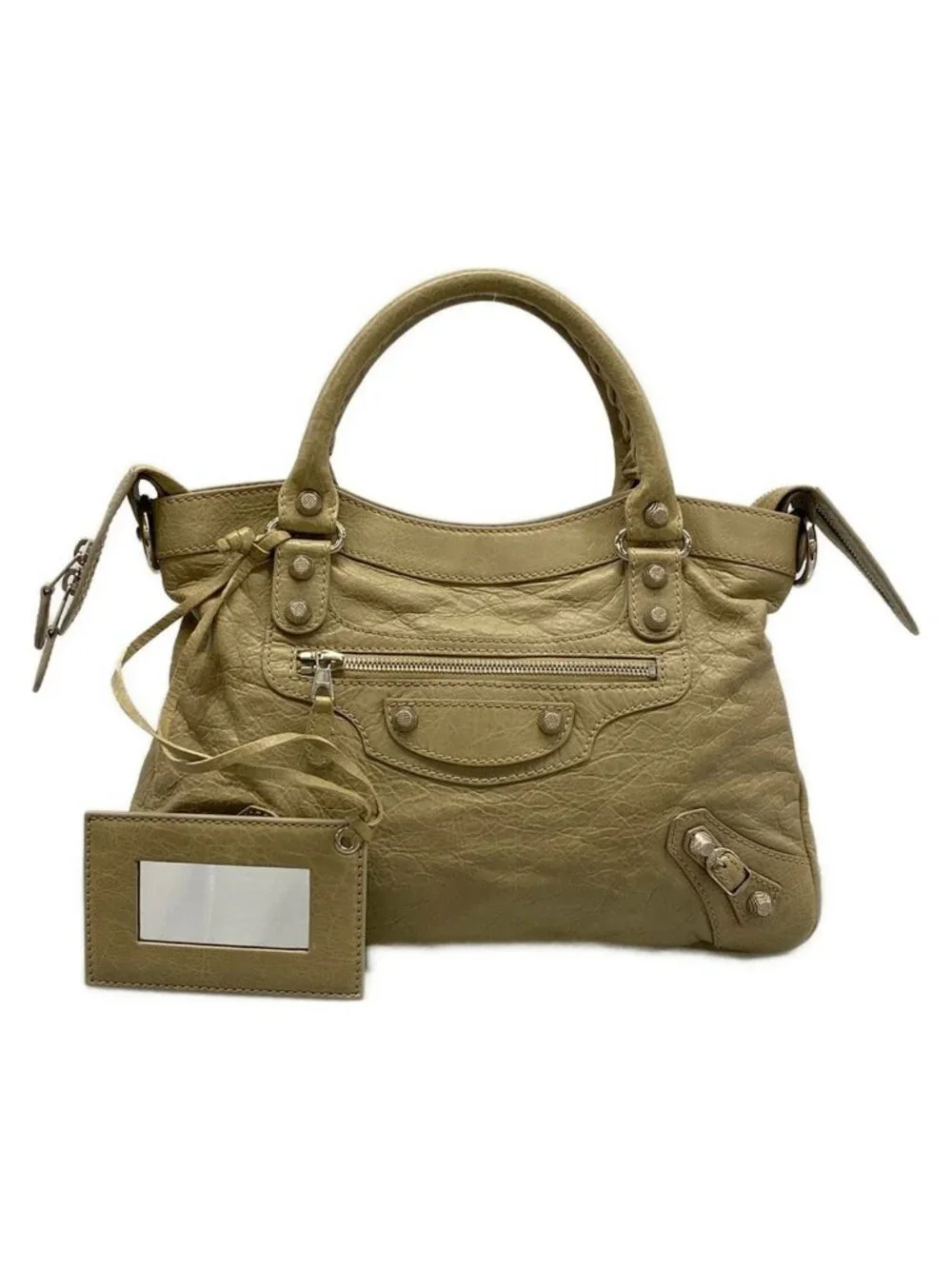 Balenciaga Handbag the Giant Town Beige Leather